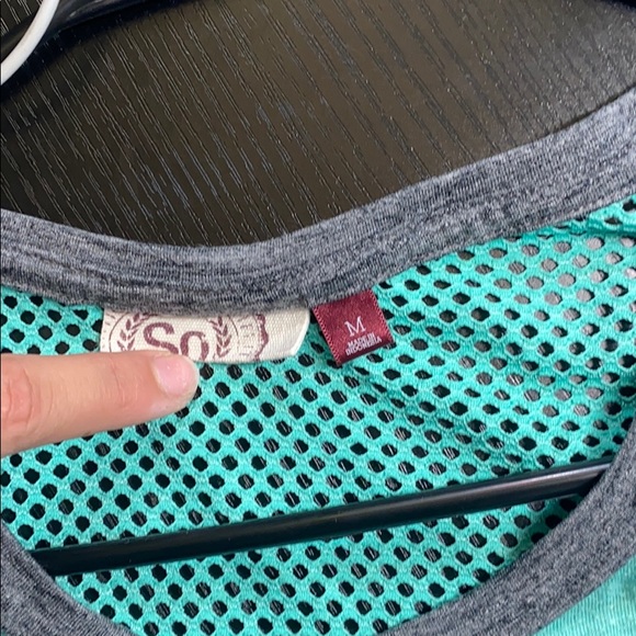 blue and grey tank top - Picture 3 of 3